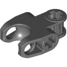 LEGO Dark Stone Gray Ball Connector with Perpendicular Axelholes and Flat Ends and Smooth Sides and Sharp Edges and Closed Axle Holes (60176)