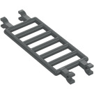 LEGO Grigio pietra scuro Barra 7 x 3 con Quattro Clips (30095)