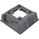 LEGO Grigio pietra scuro Base 16 x 16 Mountain con 10 x 10 Foro (53588)