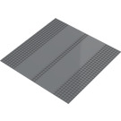 LEGO Dark Stone Gray Baseplate 32 x 32 with Dual Lane Road (30225 / 51595)