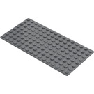 LEGO Donker steengrijs Grondplaat 8 x 16 (3865)