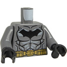 LEGO Gris pierre foncé Batman Torse avec Noir logo, Gold Courroie et Noir Mains (973 / 76382)