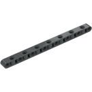 LEGO Dark Stone Gray Beam 15 with Side Holes (71710)