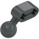 LEGO Dark Stone Gray Beam 2 with Angled Ball Joint (50923 / 59141)