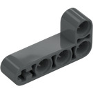 LEGO Dark Stone Gray Beam 2 x 4 Bent 90 Degrees, 2 and 4 holes (32140 / 42137)