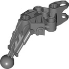 LEGO Donker Steengrijs Bionicle Toa Arm / Been met Joint, Bal Cup, en Ridges (60900)