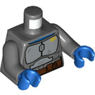 LEGO Gris piedra oscuro Bo-Katan Kryze Minifigura Torso (973 / 76382)