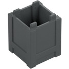 LEGO Dark Stone Gray Box 2 x 2 x 2 Crate (61780)