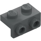 LEGO Dark Stone Gray Bracket 1 x 2 - 1 x 2 (99781)