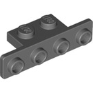 LEGO Dark Stone Gray Bracket 1 x 2 - 1 x 4 with Rounded Corners (2436 / 10201)