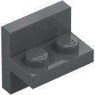 LEGO Dark Stone Gray Bracket 1 x 2 with Vertical Tile 2 x 2 (41682)