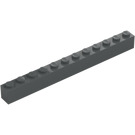 LEGO Tmavě kamenná šedá Kostka 1 x 12 (6112)