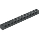 LEGO Tmavě kamenná šedá Kostka 1 x 12 s otvory (3895)