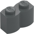 LEGO Grigio pietra scuro Mattoncino 1 x 2 Log (30136)