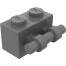 LEGO Donker steengrijs Steen 1 x 2 met Handvat (30236)