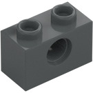 LEGO Donker steengrijs Steen 1 x 2 met Gat (3700)