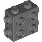 LEGO Dark Stone Gray Brick 1 x 2 x 1.6 with Side and End Studs (67329)