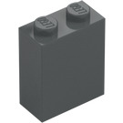 LEGO Dark Stone Gray Brick 1 x 2 x 2 with Inside Axle Holder (3245)