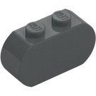 LEGO Dark Stone Gray Brick 1 x 3 with Rounded Ends (35477)