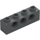 LEGO Mørk stengrå Klods 1 x 4 med Huller (3701)