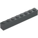 LEGO Mörk Stengrå Kloss 1 x 8 (3008)