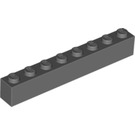LEGO Dark Stone Gray Brick 1 x 8 (3008)
