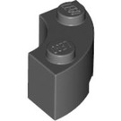 LEGO Dark Stone Gray Brick 2 x 2 Round Corner with Stud Notch and Hollow Underside (3063 / 45417)