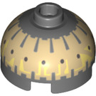LEGO Gris pierre foncé Brique 2 x 2 Rond avec Dome Haut avec Buzz Droid Diriger (Goujon creux, support d'essieu) (16378 / 30367)