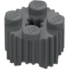 LEGO Dark Stone Gray Brick 2 x 2 Round with Grille (92947)