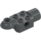 LEGO Donker steengrijs Steen 2 x 2 met Horizontaal Rotatiegewricht en Stopcontact (47452)