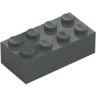 LEGO Tmavě kamenná šedá Kostka 2 x 4 (3001 / 72841)