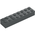 LEGO Tmavě kamenná šedá Kostka 2 x 8 (3007 / 93888)