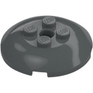 LEGO Dark Stone Gray Brick 4 x 4 Round with 2 x 2 Studs (65138)