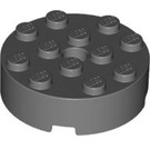 LEGO Gris pierre foncé Brique 4 x 4 Rond avec Trou (87081)