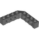 LEGO Dunkles Steingrau Backstein 5 x 5 Ecke mit Löcher (28973 / 32555)