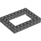 LEGO Dark Stone Gray Brick 6 x 8 with Open Center 4 x 6 (1680 / 32532)