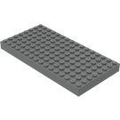 LEGO Tmavě kamenná šedá Kostka 8 x 16 (4204 / 44041)