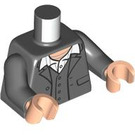 LEGO Tmavě kamenná šedá BTS Suga Minifigurka Trup (973 / 76382)