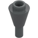 LEGO Dark Stone Gray Cone 1 x 1 Inverted with Bar (11610)