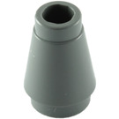 LEGO Dark Stone Gray Cone 1 x 1 with Top Groove (59900)