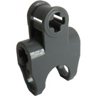 LEGO Dark Stone Gray Connector 2 x 3 with Ball Socket and Smooth Sides and Sharp Edges and Open Axle Holes (89652)