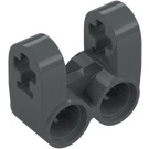 LEGO Dark Stone Gray Cross Block 2 x 2 Split (Axle / Twin Pin) (41678)