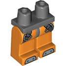 LEGO Donker Steengrijs Deep Sea Diver met Oranje Outfit Minifigure Heupen en benen (3815 / 20880)