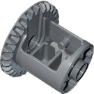 LEGO Dark Stone Gray Differential Gear Casing with Bevel Gear on End with Open Center (62821)