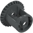 LEGO Dark Stone Gray Differential with One Gear 28 Tooth Bevel with Closed Center (62821)