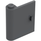 LEGO Dark Stone Gray Door 1 x 3 x 3 Left with Solid Hinge (3191 / 3193)