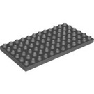 LEGO Dark Stone Gray Duplo Plate 6 x 12 (4196 / 18921)