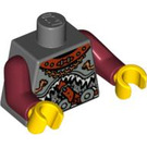 LEGO Tmavě kamenná šedá Trpaslík Nebo Viking Trup (973 / 76382)