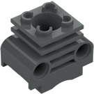 LEGO Dark Stone Gray Engine Cylinder with Slots (2850 / 32061)