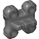 LEGO Dark Stone Gray Flexible Connector with 4 Holes and Stub (45573)